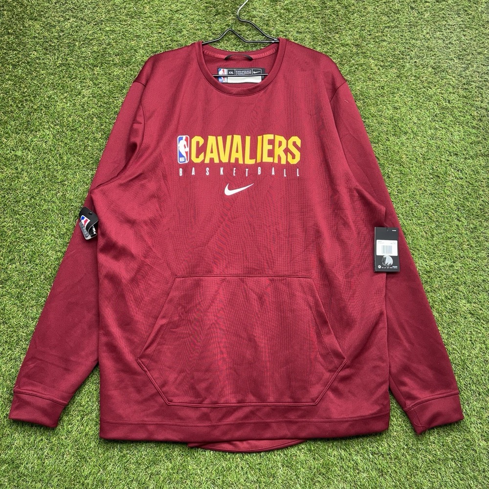 Nike Cleveland Cavaliers Sweatshirt Mens 2XL TALL PLAYER ISSUE Crewneck NWT